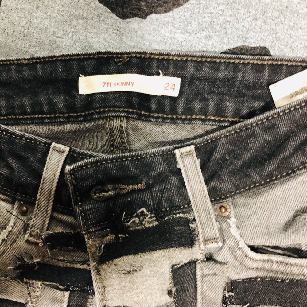 Levi Patchwork Shorts - image 3